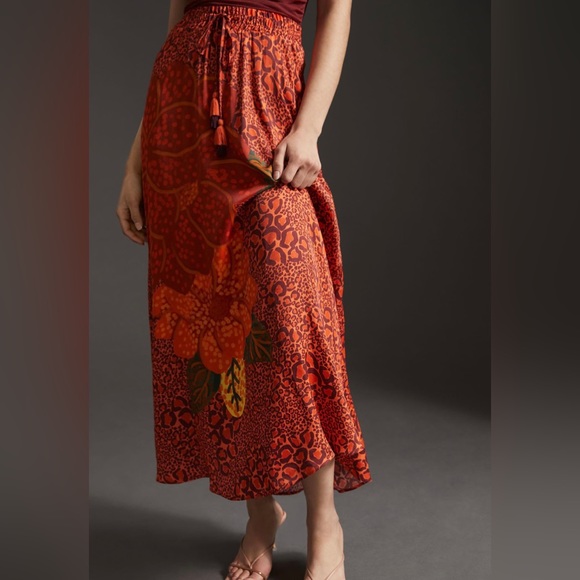 Farm x Anthropologie Printed Midi Skirt - Picture 2 of 11